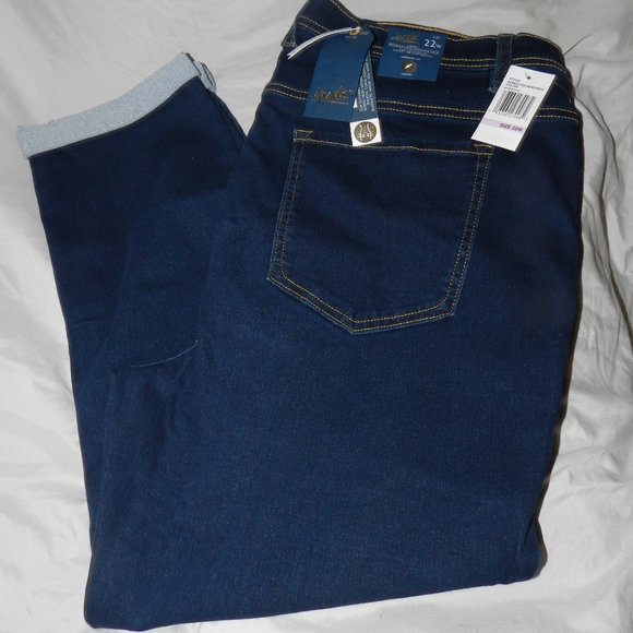 Angels forever Young Tummy Slimming Manhatten Styled Jeans Plus Womens 22W - Picture 7 of 9